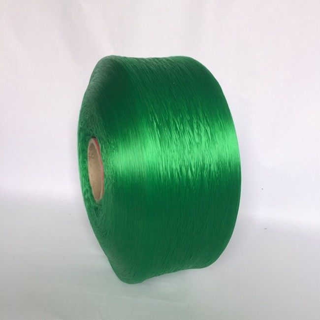 High Strength PP Yarn Green Polypropylene Filament Yarn For Bags Shoes